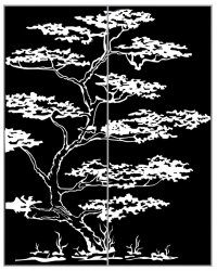 Пескоструйный рисунок Дерево 287